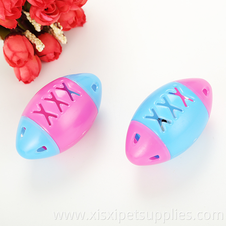 7cm rugby ball with bell for cat playing cat ball